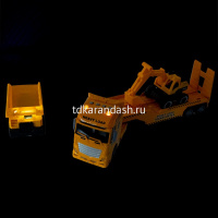 Картинка Трейлер "Автовоз" инерционный, пластик 14x58x23см + самосвал и экскаватор (свет, звук) ВВ6082 от магазина "Карандаш" Трейлер "Автовоз" инерционный, пластик 14x58x23см + самосвал и экскаватор (свет, звук) ВВ6082 от магазина "Карандаш"