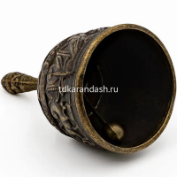 Колокольчик настольный "Библейский" d-6см латунь AL-80-215-ANT от магазина "Карандаш"