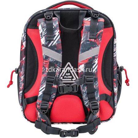 Ранец "Racing" 38х35х19см, 800гр, 2 отделения, 2 кармана, с брелком 338-82/20-05 от магазина "Карандаш"