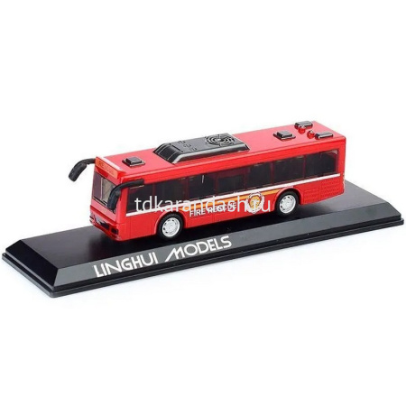 Автобус "Полиция/Пожарная" инерционный на батарейках, пластик 20х5,5х6см 2 цвета (свет, звук) C1973 от магазина "Карандаш"