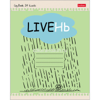 Тетрадь А5 24л линия "Игра слов" на скобе 5 дизайнов 24Т5В2/057247 от магазина "Карандаш"