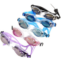 Очки для плавания 5 цветов в футляре YJ1160 от магазина "Карандаш"