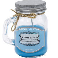 Свеча в подсвечнике ароматизированная 5,5х8,5см 5 цветов Y6405-18 от магазина "Карандаш"