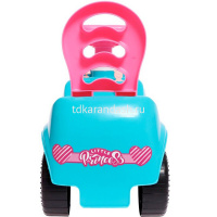 Каталка-автомобиль "Принцесса Selena" 52х26х31см с клаксоном, голубая, пластик 4867_Aqua/ОР от магазина "Карандаш"