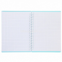 Блокнот А6 80л "NEWtone Pastel Незабудка" клетка, на спирали, пластиковая обложка 065602 от магазина "Карандаш"