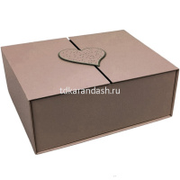 Коробка подарочная 26х21х10см серая BJ6640 от магазина "Карандаш"