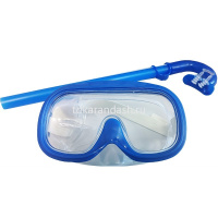 Набор д/плавания (ласты, маска, трубка, беруши) размер S, синий Y10924-24 от магазина "Карандаш"