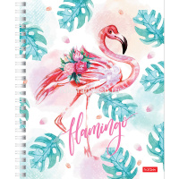 Тетрадь А5 96л клетка "Фламинго" на спирали 4 дизайна 057720 от магазина "Карандаш"