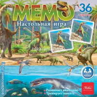 Игра настольная "Мемо. Эра динозавров" 36 карточек 36ИнМ_18432/054703 от магазина "Карандаш"