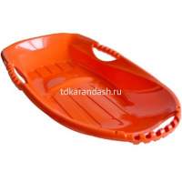 Санки-ледянки 48х91см "Снежная стрела" с ручками, пластик, ассорти Пл-С360 от магазина "Карандаш"