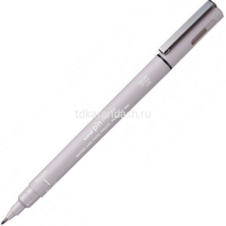 Ручка-кисть капиллярная "PINBR-200" светло-серая 161097