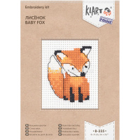 Набор для вышивания "Лисёнок" 8х9см (канва, нитки, игла, схема) 8-335 от магазина "Карандаш"