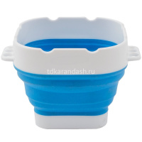 Стакан-непроливайка складной "Белые ночи" полипропилен 9,8х8х8см синий 2491421817 от магазина "Карандаш"