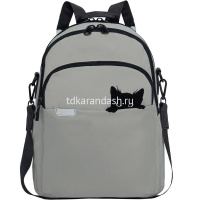 Рюкзак-сумка 29х37,5х15см, 630гр, 2 отделения, 4 кармана, серый RD-546-2/3 от магазина "Карандаш"