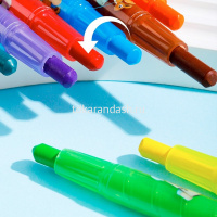 Мелки восковые 12 цветов "Color kids" 10ммх165мм круглые, поворотный механизм EC223-12 от магазина "Карандаш"