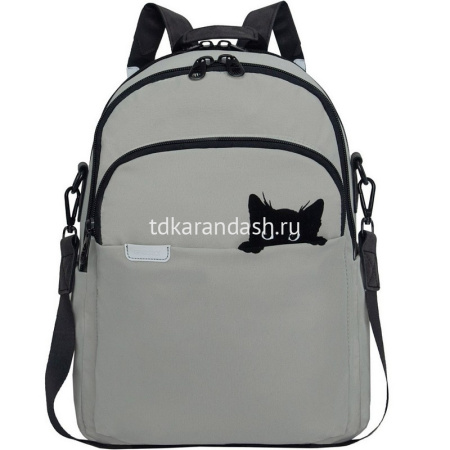 Рюкзак-сумка 29х37,5х15см, 630гр, 2 отделения, 4 кармана, серый RD-546-2/3 от магазина "Карандаш"