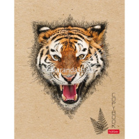 Тетрадь А5 96л клетка "Взгляд" на скобе крафт 5 дизайнов 96Т5В1/064479 от магазина "Карандаш"