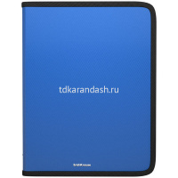 Папка на молнии А4+ "Glance Vivid" пластик, 4 цвета 43396/50351 от магазина "Карандаш"