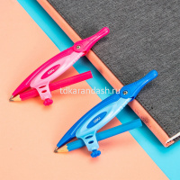 Циркуль "Козья ножка" + карандаш, пластик, в футляре, 2 цвета EG20102 от магазина "Карандаш"