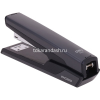 Степлер №24/6,26/6,26/8 50л "Exceed" глубина 55мм пластик, черный E0371BLACK от магазина "Карандаш"