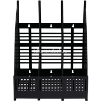 Лоток д/бумаг вертикальный 3 отделения "Line" 253х253х250мм сборный черный ЛТВ-01470/ЛТ454 от магазина "Карандаш"