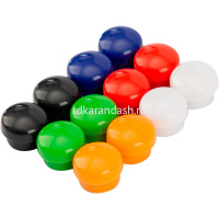 Магниты д/доски 15мм 12шт, ассорти, в блистере E7823 от магазина "Карандаш"