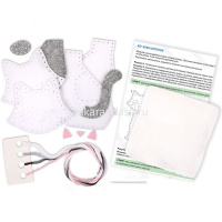 Набор для шитья "Котенок" (мулине, фетр, синтепон, игла, выкройка) KD-0256 от магазина "Карандаш"