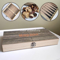 Нарды 39х39см дерево W7713 от магазина "Карандаш"