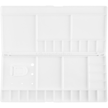 Палитра 30х14см с крышкой, 29 ячеек пластик Сонет 461302073 от магазина "Карандаш"