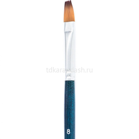 Кисть синтетика плоская №8 короткая ручка "Andy" 753108 от магазина "Карандаш"