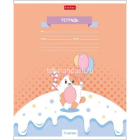 Тетрадь А5 12л косая линия "Вкусняшки" на скобе 5 дизайнов 12Т5В6/067658 от магазина "Карандаш"
