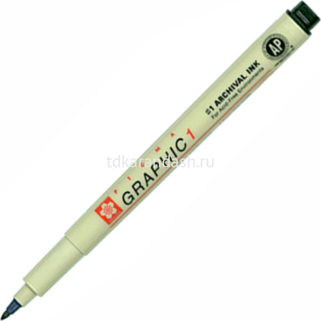 Ручка капиллярная "Pigma Graphic 1" 1мм черная XSDK1#49