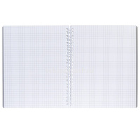 Тетрадь А5 80л клетка "Canvas. Серая" на спирали пластиковая обложка 081641 от магазина "Карандаш"