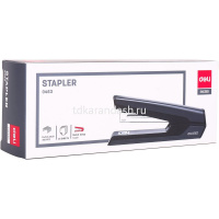 Степлер №24/6,26/6,26/8 50л "Exceed" глубина 55мм пластик, черный E0371BLACK от магазина "Карандаш"