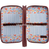 Пенал "Пушистый мишка" 19х11х5см, прямоугольный, двухстворчатый, матовая ламинация 3D лак 088898 от магазина "Карандаш"