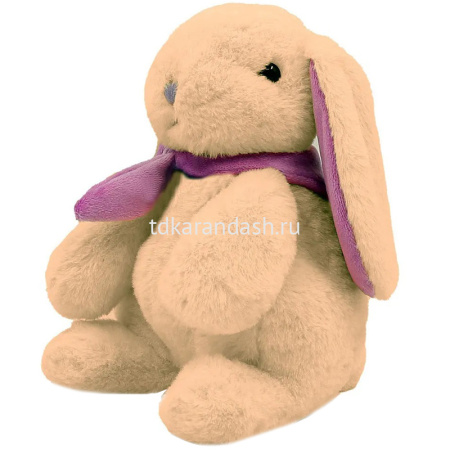 Кролик 21см персик/фиолетовый AT365316