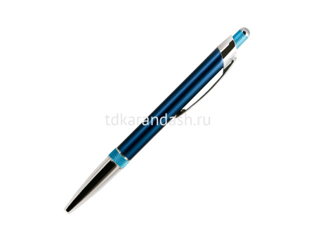 Ручка РШ "Bali" синий/голубой, корпус алюминий, отделка - хром 15BP0006-030