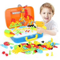 Конструктор - мозаика 258 деталей 6 в 1, в чемодане, 30х21см 201217-96 от магазина "Карандаш"