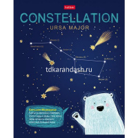 Тетрадь А5 48л клетка "Приходи считать звезды" на скобе 3D фольга матов. ламинация 5 дизайнов 067491 от магазина "Карандаш"