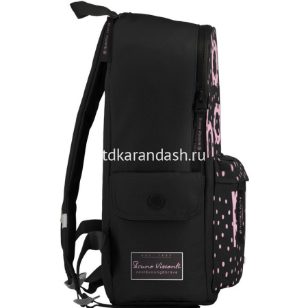 Рюкзак "Be happy" 40х30х17см, 600гр, 1 отделение, 3 кармана, черный 12-003/39 от магазина "Карандаш"