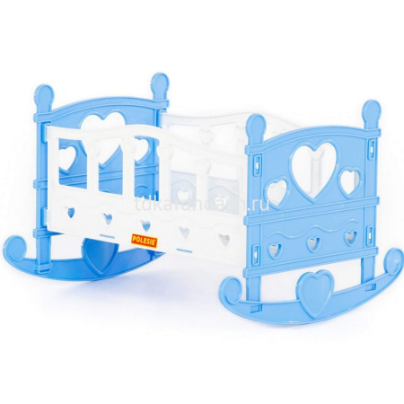 Кроватка-качалка для куклы №2 28,5х24,5х19,5см, пластик, в пакете 62062 от магазина "Карандаш"