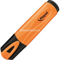 Маркер текстовыделитель "Fluo Pep's" оранжевый, клиновидный наконечник, толщина линии 1-5мм 742535 от магазина "Карандаш"