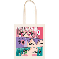 Раскраска на сумке "В стиле аниме. Настроение" (шоппер 35х40см, краски 5шт., кисть) RWCB-011 от магазина "Карандаш"