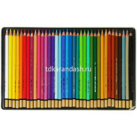 Карандаши акварельные 36 цветов "Mondeluz" шестигранные дерево, металл 3725/36 от магазина "Карандаш"