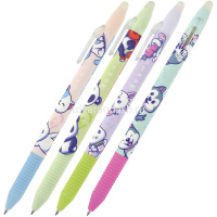 Ручка гелевая "DeleteSlimClick. Classic. Kawaii animals. Пиши-стирай" 0,5мм синяя 4 вида 20-0321/11 от магазина "Карандаш"