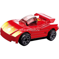 Конструктор "Красная авто" 46 деталей 19х9х4см пластик 38-0801E от магазина "Карандаш"
