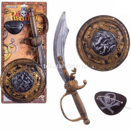 Набор "Пират" 42,5х19х3см 4 предмета, пластик 11298-24 от магазина "Карандаш"