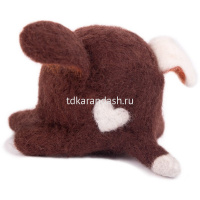 Набор для валяния "Игрушка. Щенок Тошка" (шерсть, игла, основа, выкройка, трафарет) WT-0149 от магазина "Карандаш"