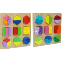 Конструктор "Фигуры" 20*20см, 5 видов, дерево Y6165-17 от магазина "Карандаш"