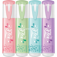 Набор маркеров текстовыделителей "Flex Pastel" 4шт, клиновидный наконечник, толщина линии 1-5 мм от магазина "Карандаш"